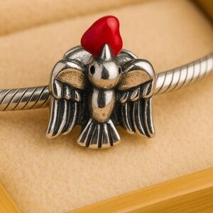 Chamilia .925 Sterling Silver Engraved Love Dove With Heart HTF EUC CHAM #267